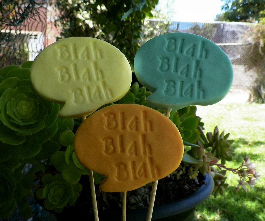 Thumbnail: Blah Blah Blah Talk Bubble Soap and Wax Mold