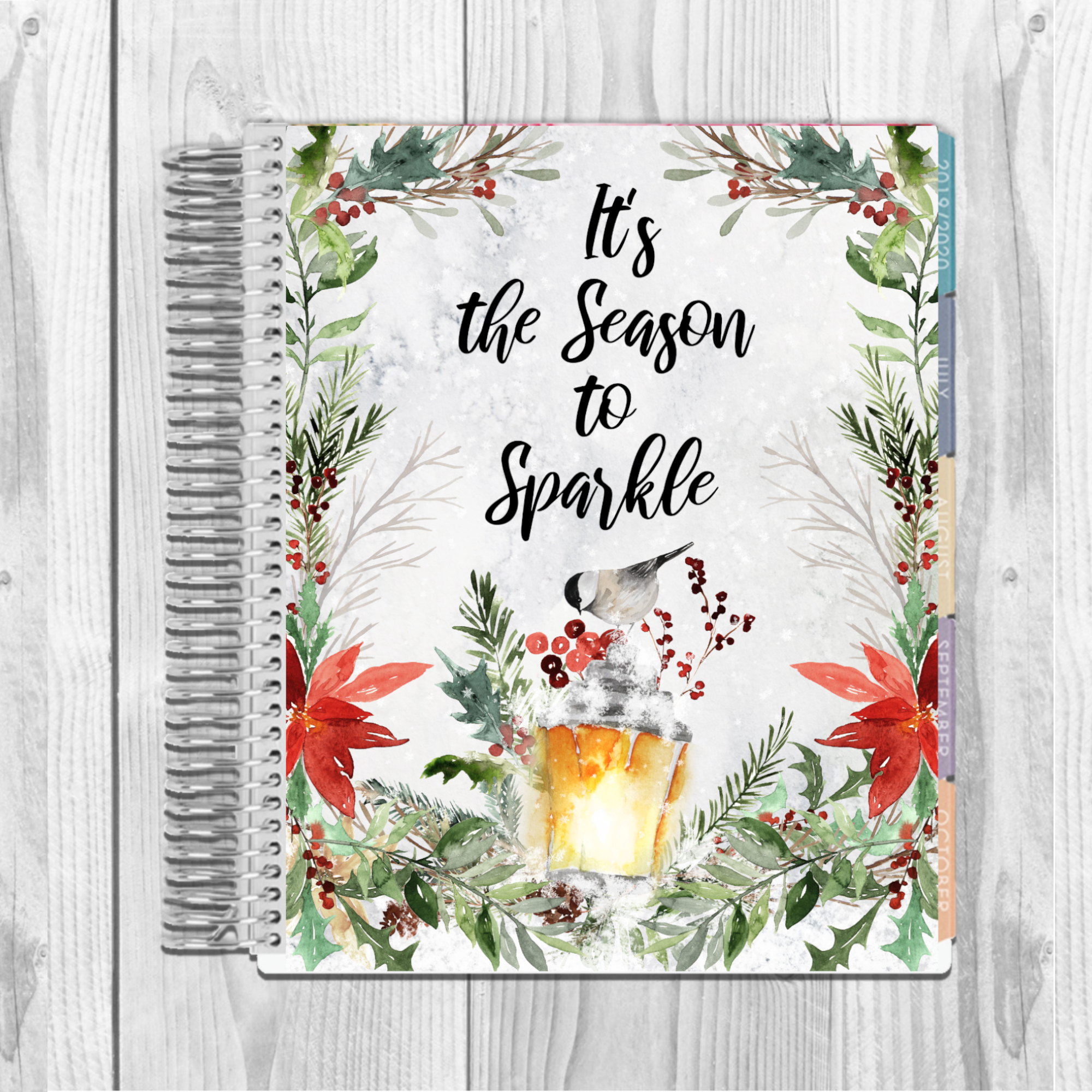 Printable Erin Condren Cover Dashboard Winter Planner Divider DIY