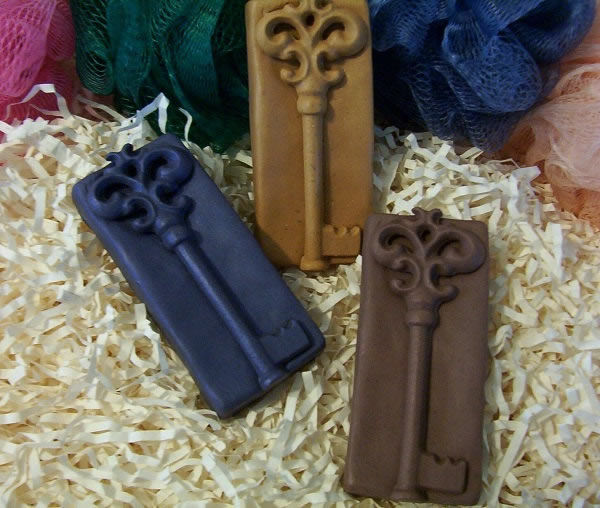 Thumbnail: Vintage Victorian Key Soap Bar and Candle Mold