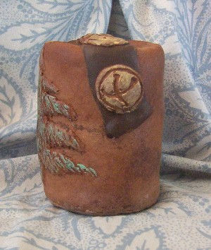 Thumbnail: Sleigh Bells and Rustic Pine Solid Pillar Candle Mold
