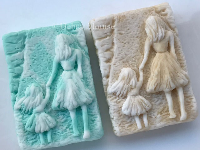 Thumbnail: Mom Walking with Daughter Soap Bar Mold