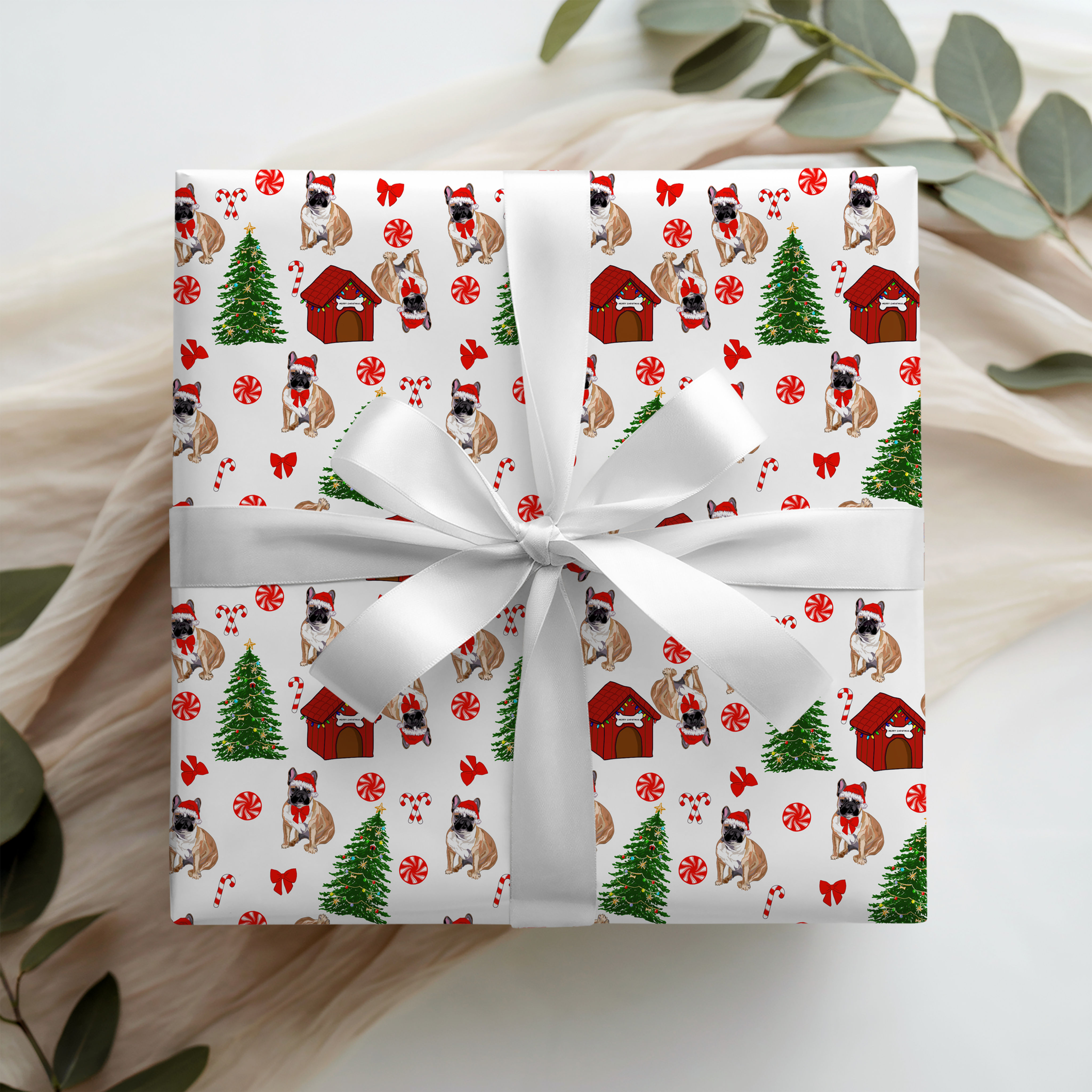 French Bulldog Wrapping Paper Gift Wrap Frenchie