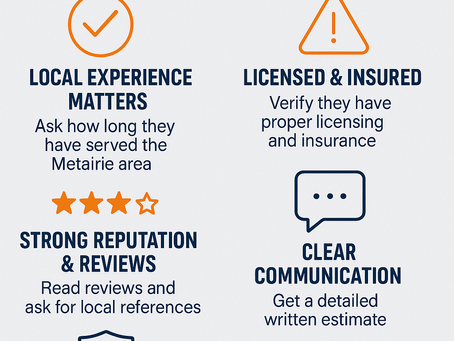 Choosing the Right Roofing Contractor in Metairie: What to Look For