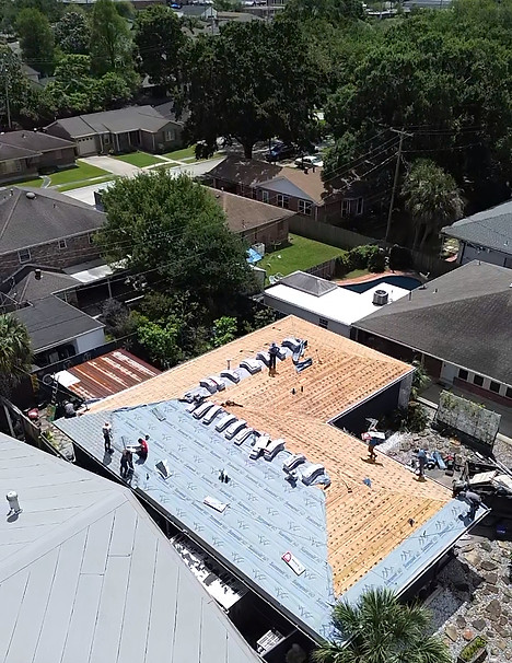 Residential roof replacement in Norco, LA by Olympian Roof