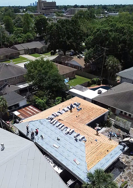 Residential roof replacement in Arabi, LA by Olympian Roof