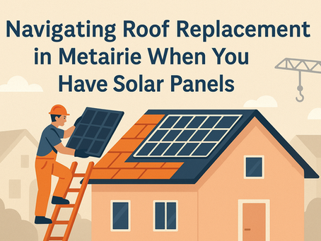 Navigating Roof Replacement in Metairie When You Have Solar Panels