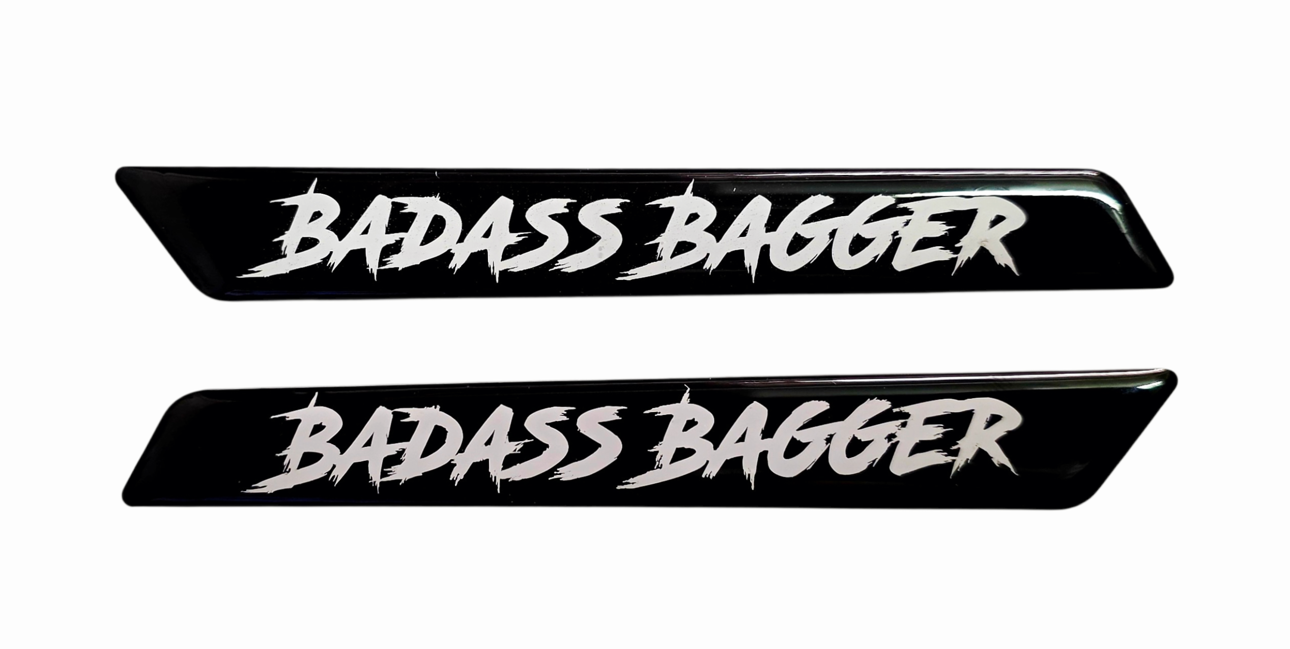 HARLEY TOURING SADDLEBAG BADGE INSERTS - BADASS BAGGER