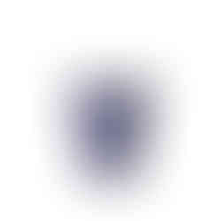 6oz blue compostable paper cup on a white background