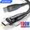 Thumbnail: PD 100W USB C To Type C Cable 180 Rotate Fast Charging Nylon Braided wire Cable 