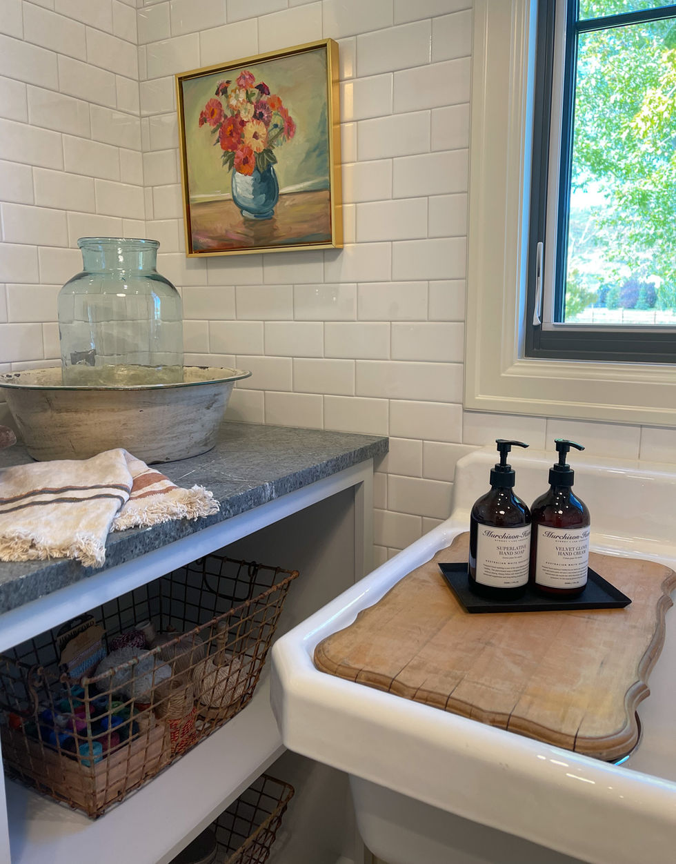Flemish Estate ~ Laundry Suite Sink