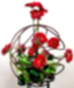 Rustic Sphere with Gerberas