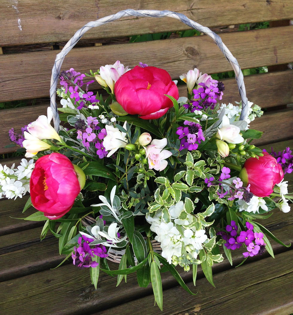 Pink and Purple Basket