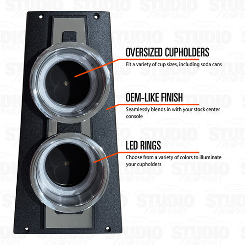 Center Console Cupholder Kit For 1967 Camaro/Firebird | Studio Hotrods