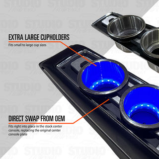 Center Console Cupholder Kit For Automatic Chevelle/El Camino