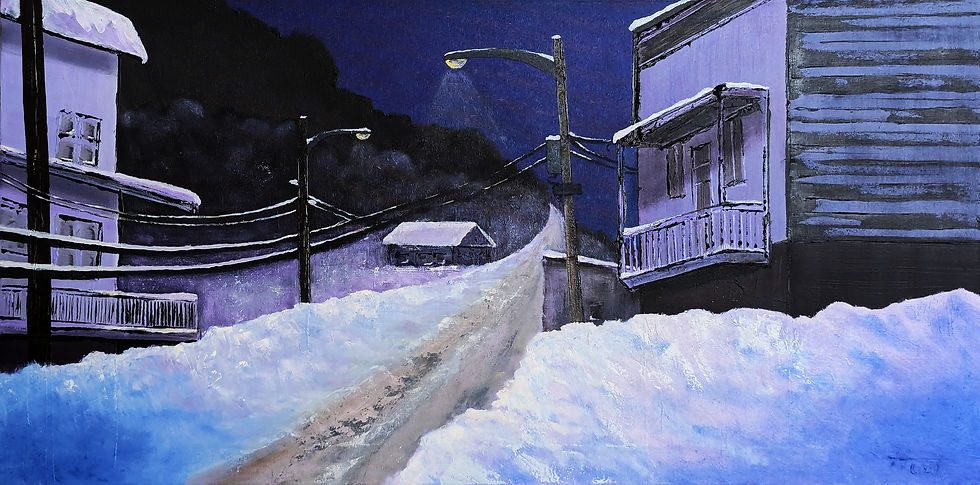 LE BLEU DE L'HEURE BLEUE EN HIVER