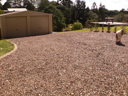 Gravel road construction on a rural Sunshine Coast property