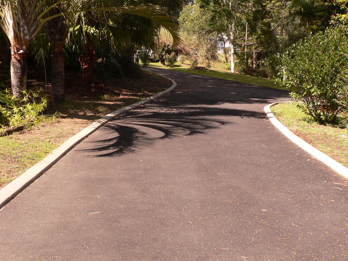 Curb and gutter installation on a Sunshine Coast property