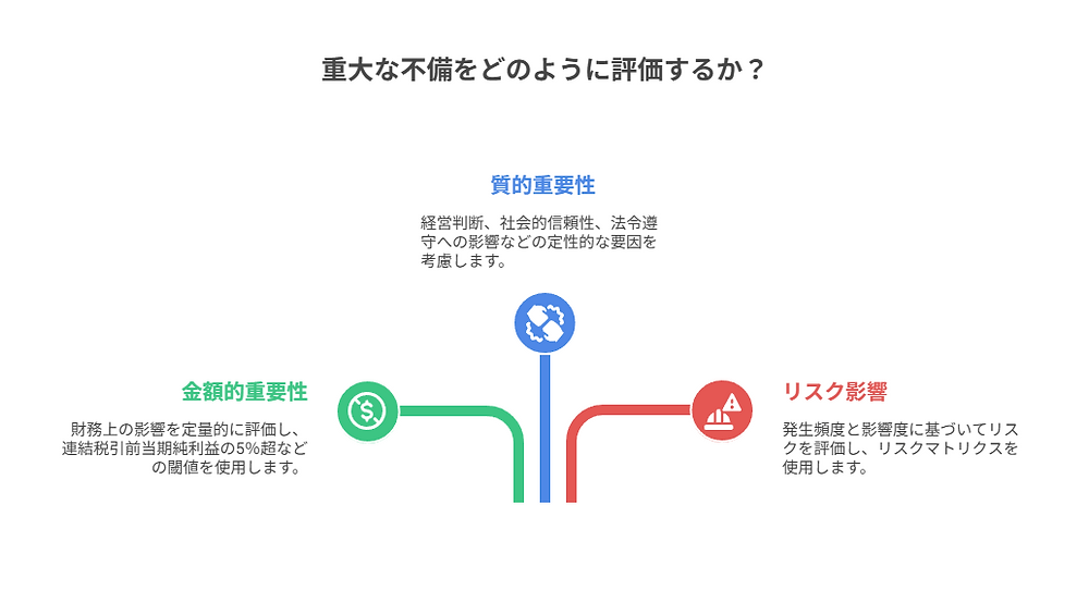 内部監査における重大不備とは？評価基準から分類、発見と報告の