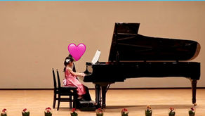 発表会　初めての親子連弾