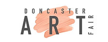 White background with dark grey text that says DONCASTER at the top, ART in bigger letters below and FAIR running up the T of ART