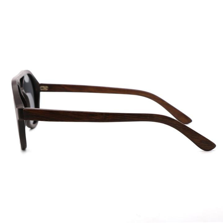 Thumbnail: Mens Sunglasses Polarized Walnut Wood Mirror Lens Sun Glasses