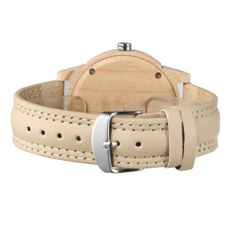 Thumbnail: Women OEM Leather Wood Watches Wholesale from EcVendor