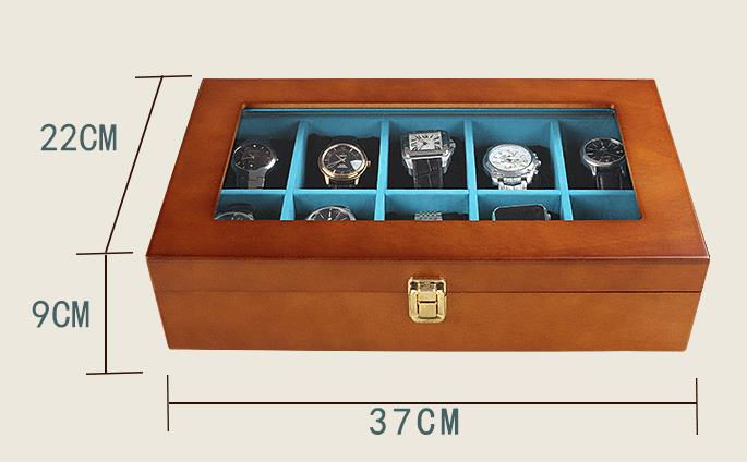 Thumbnail: 10 slots Customized PINE Wood Boxes new Wood jewellery Box