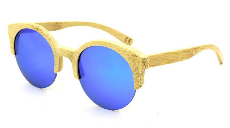 Thumbnail: Unisex Natural Bamboo uv400 Eyewear  Wood Luxury Natural Sunglass