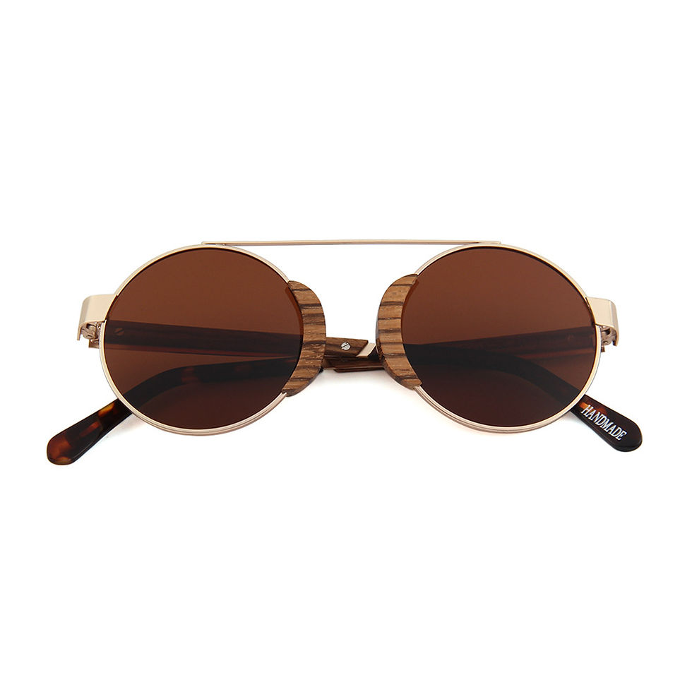 Thumbnail: NEW Unisex Natural Bamboo uv400 TAC Eyewear Wood Luxury Street Sunglass