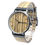 Thumbnail: customized logo wood watches stainless steel case wood dial quartz