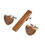 Thumbnail: Environmental wooden Suit cufflinks tie clip whole 3 IN1 set selling Gift Box