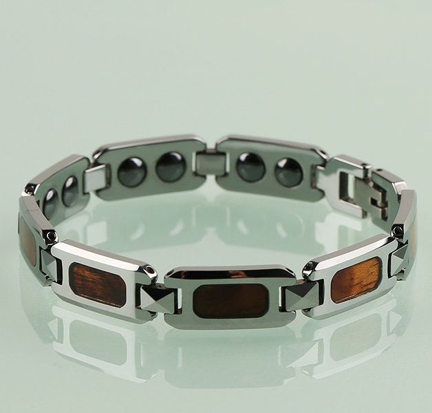 NEW KOA JEWELLERY WOOD BRACELET TUNGSTEN WOOD DESIGN