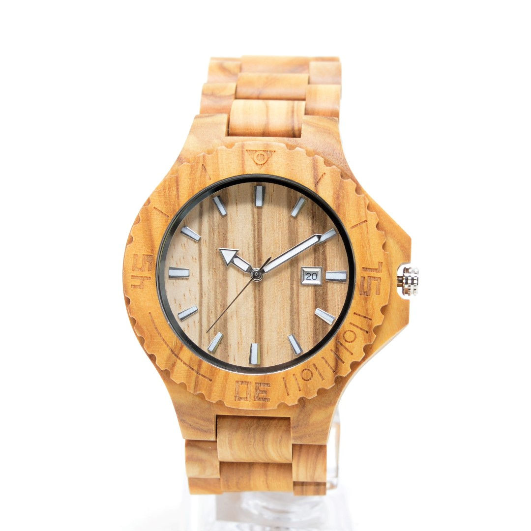 New Olivewood Watch Men Wristwatch from EcVendor