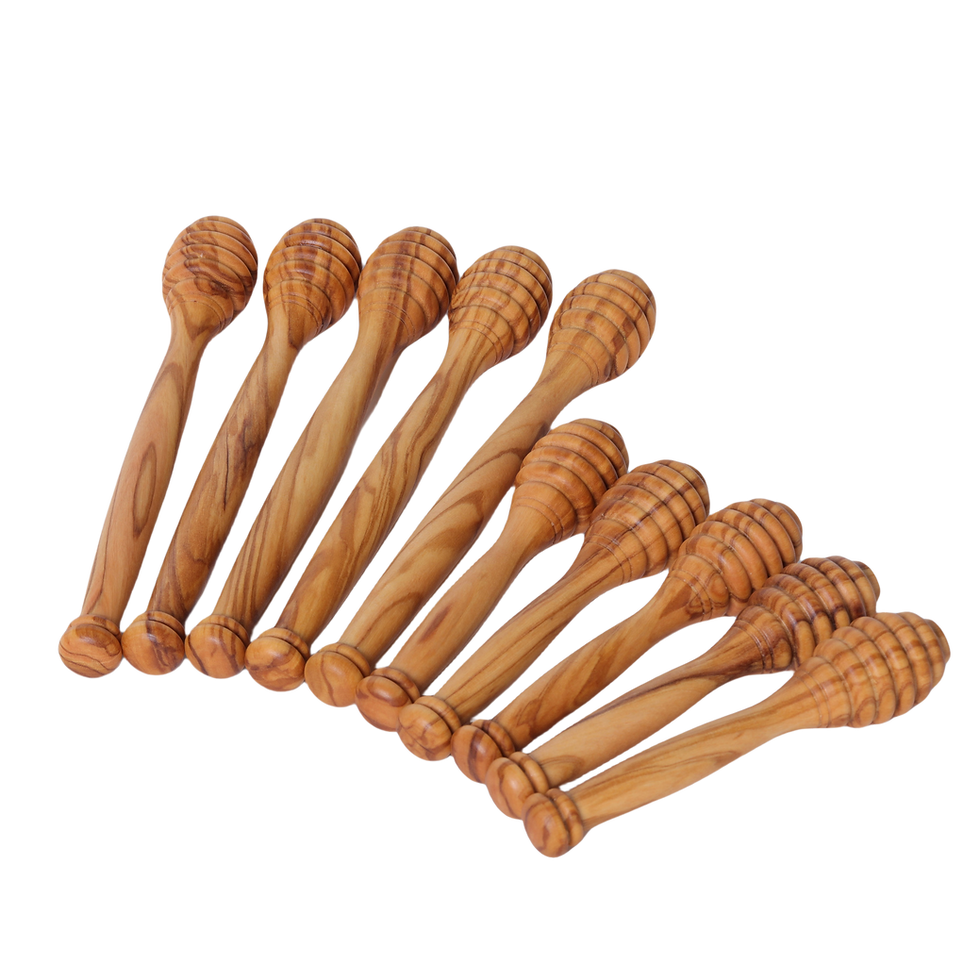 Olive wood honey stick, honey roll jam wax-free solid wood honey extractor