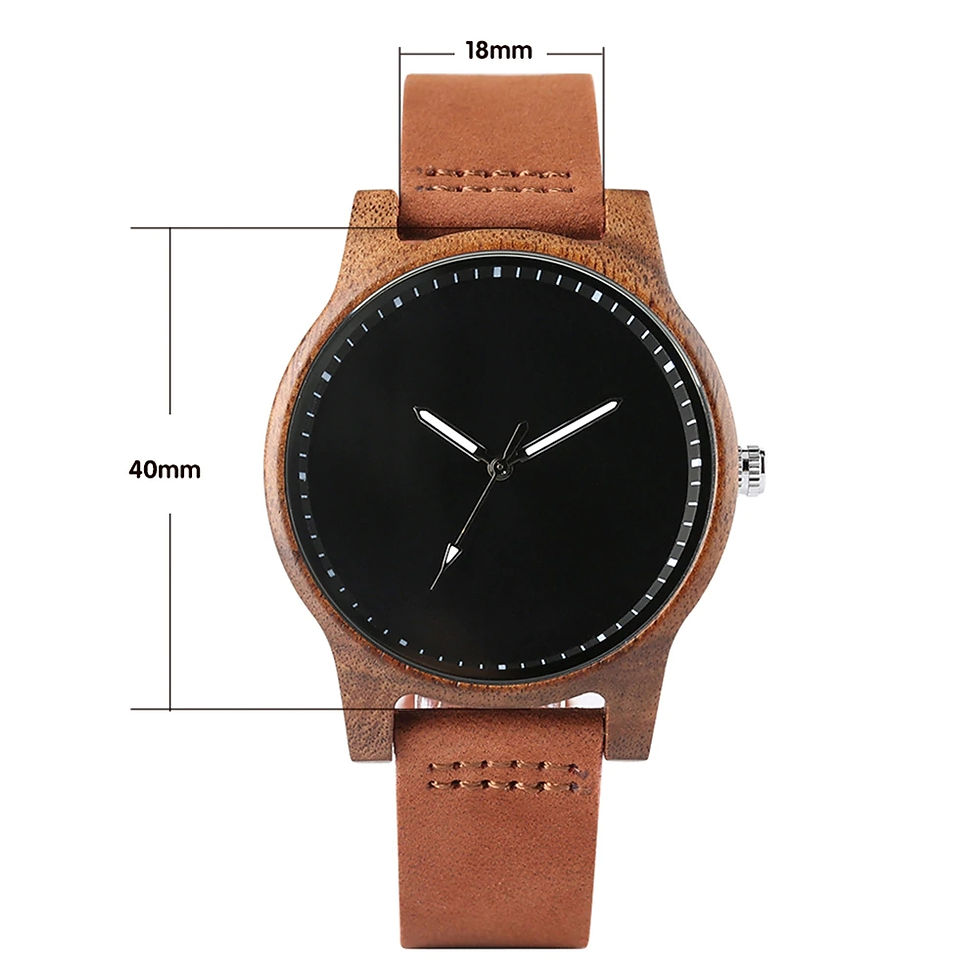 Thumbnail: Minimal Style Wood Watch Women Quartz Wrist Watches from EcVendor