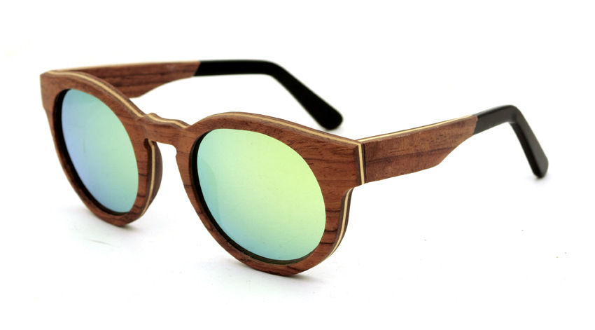 Thumbnail: Hot Unisex Fashion Eyewear Zebra Wood Luxury Natural Sunglass
