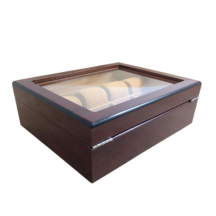 Thumbnail: 8 Slots Wood Watch Box Jewelry Display Collection Storage