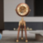 Thumbnail: olivewood clock oliveholz χειροποίητο δώρο από ξύλο ελιάς grandfather clock