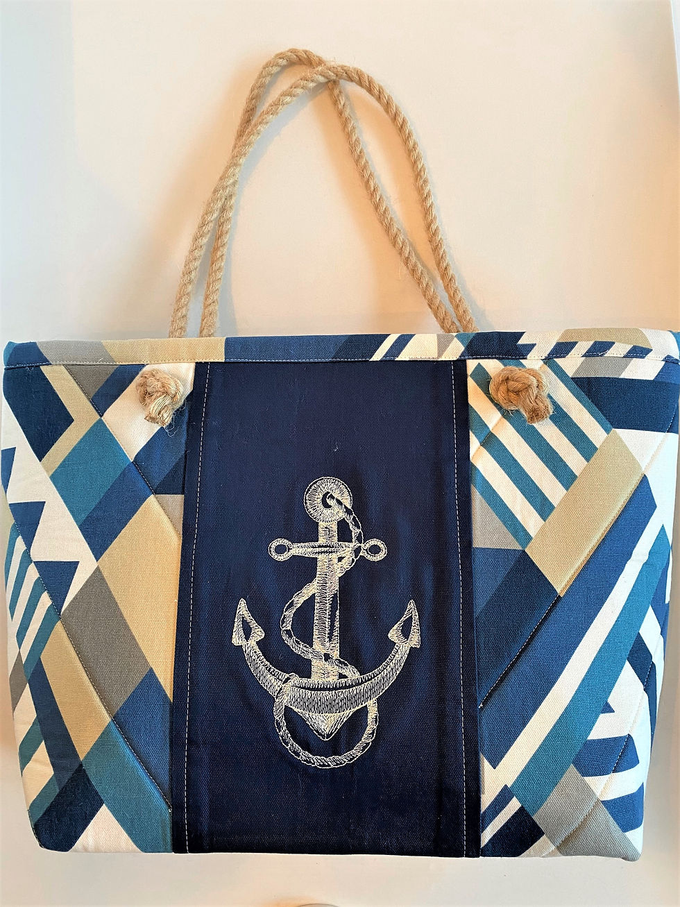 Tote Bag with Anchor and Rope Handles