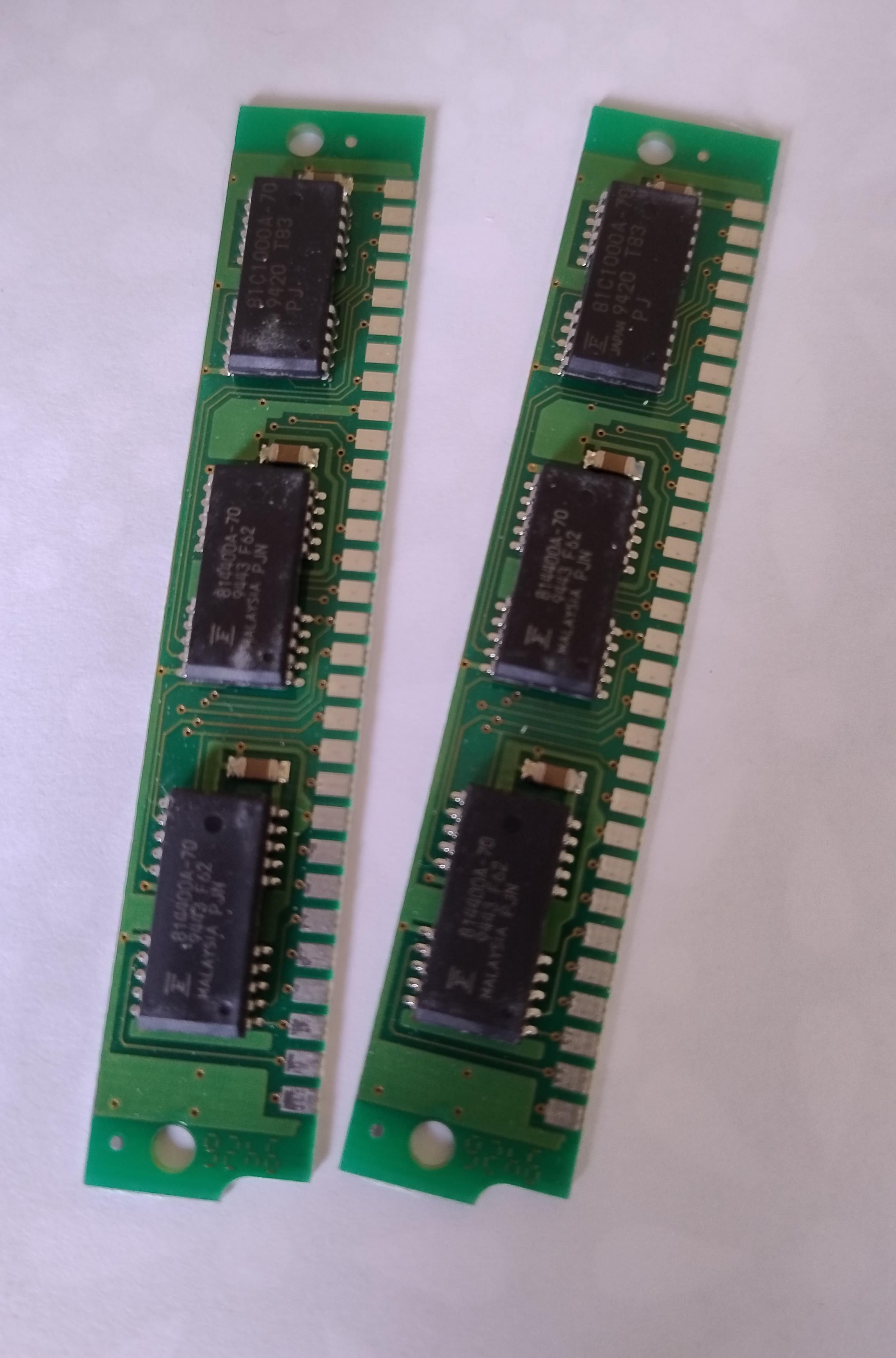Kit 2 x 1Mb RAM Stick SIMM 30 pins 70ns
