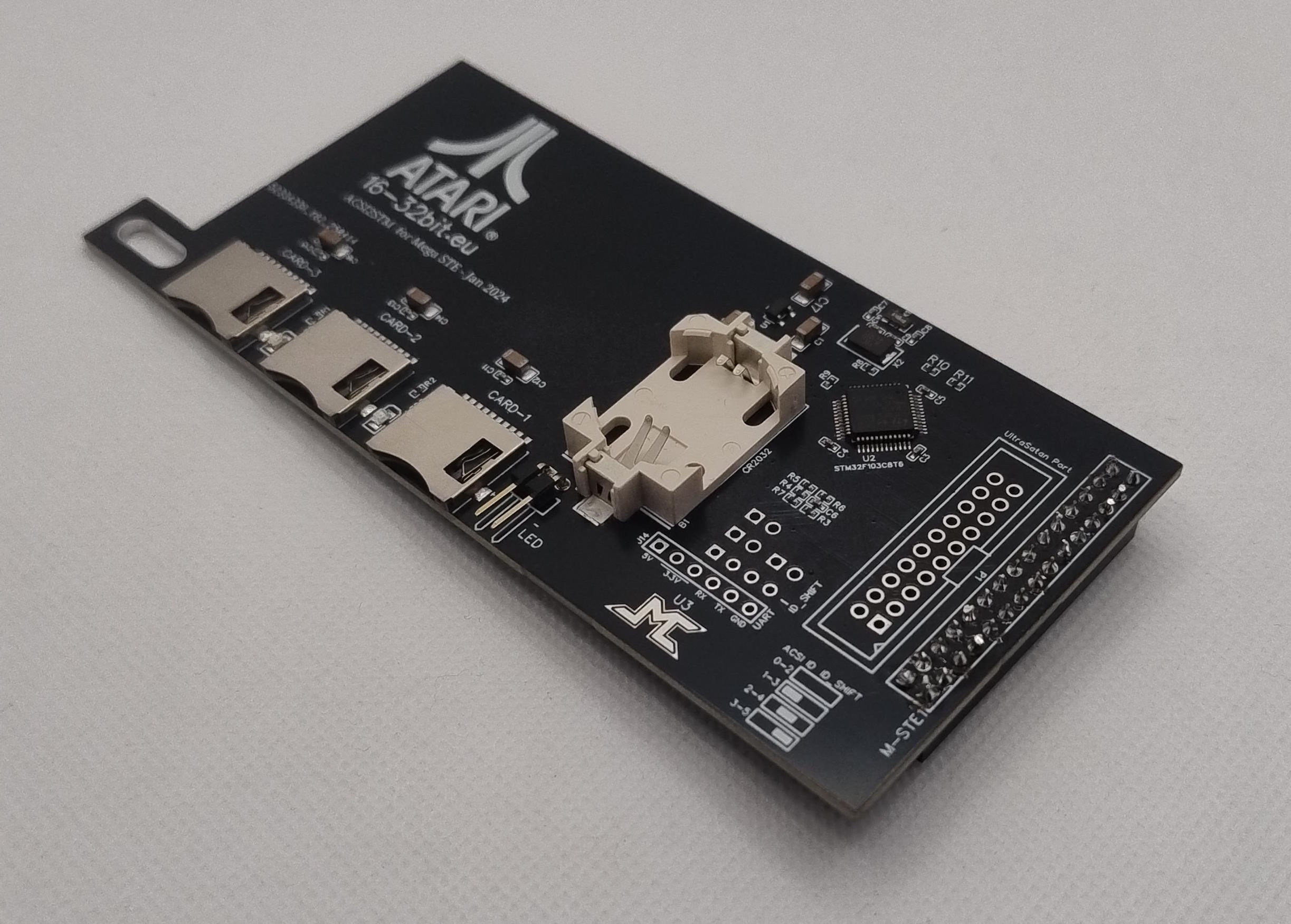 Internal ACSI2STM hard drive emulator for Atari MegaSTE