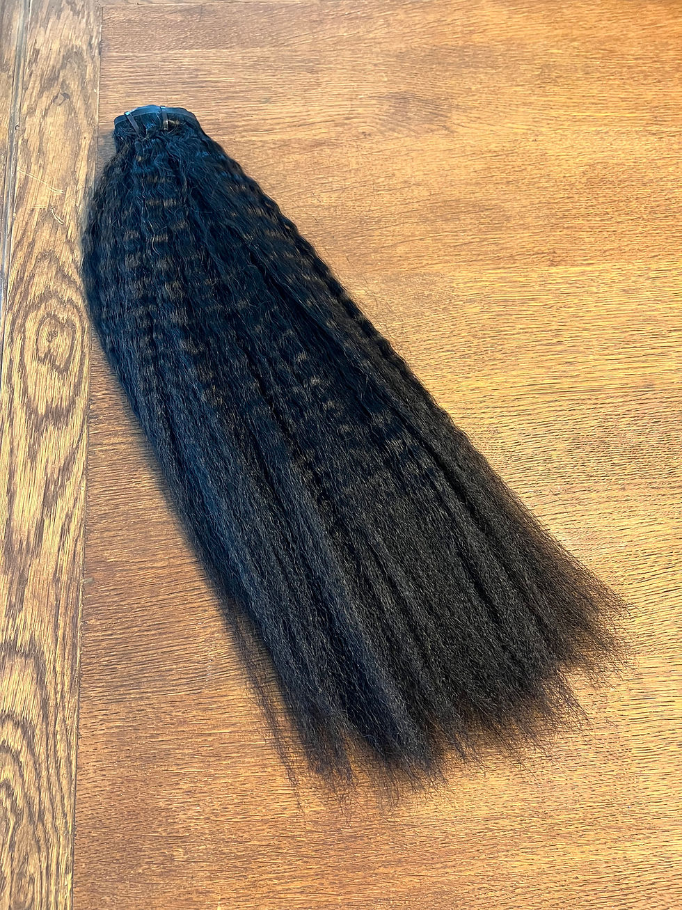 Thumbnail: Simpli Luxe Kinky Straight Clip In Hair Extensions (Seamless)