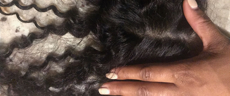 Thumbnail: Simpli Hair Brazilian Kinky Curly Closure