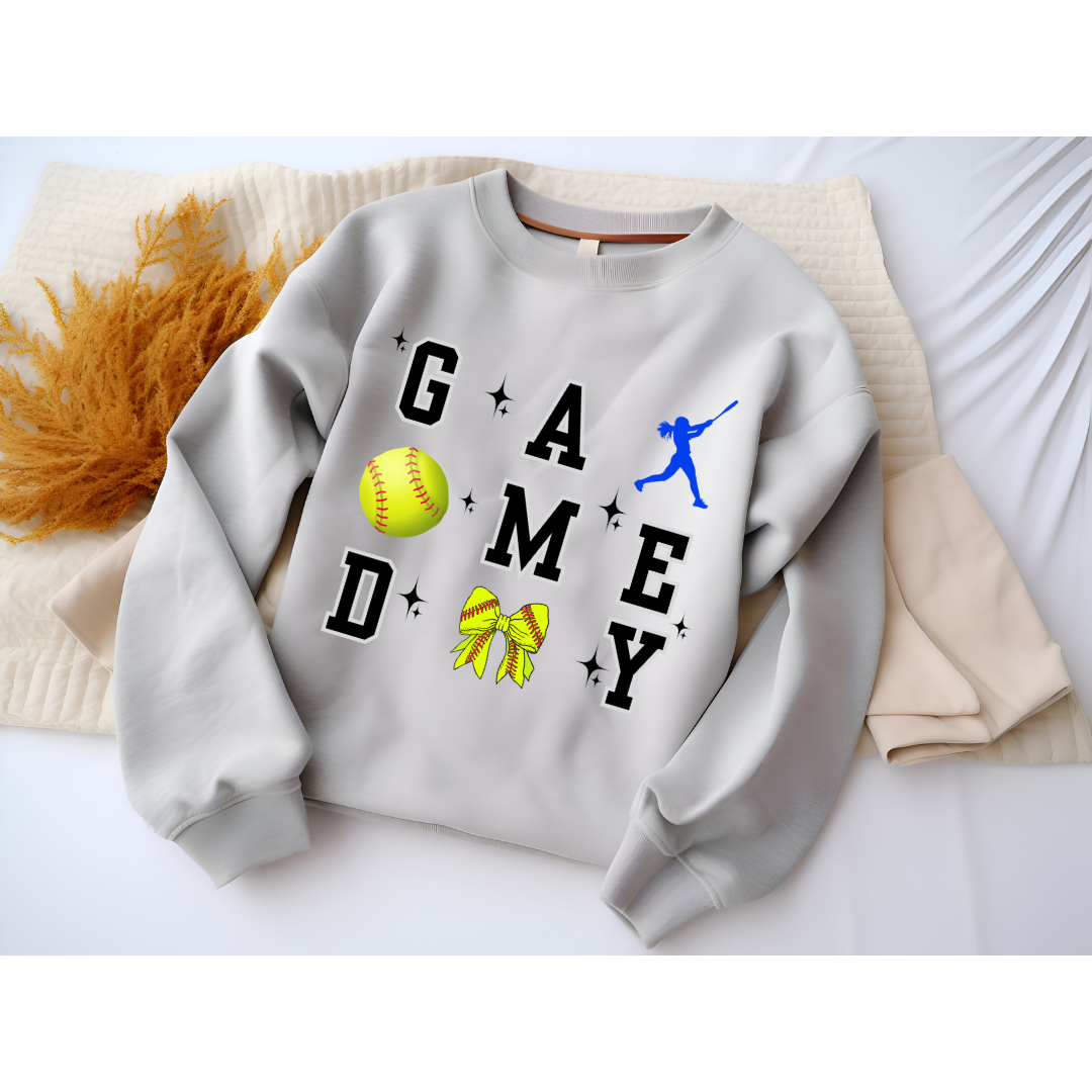 GAME DAY softball coquette with batter