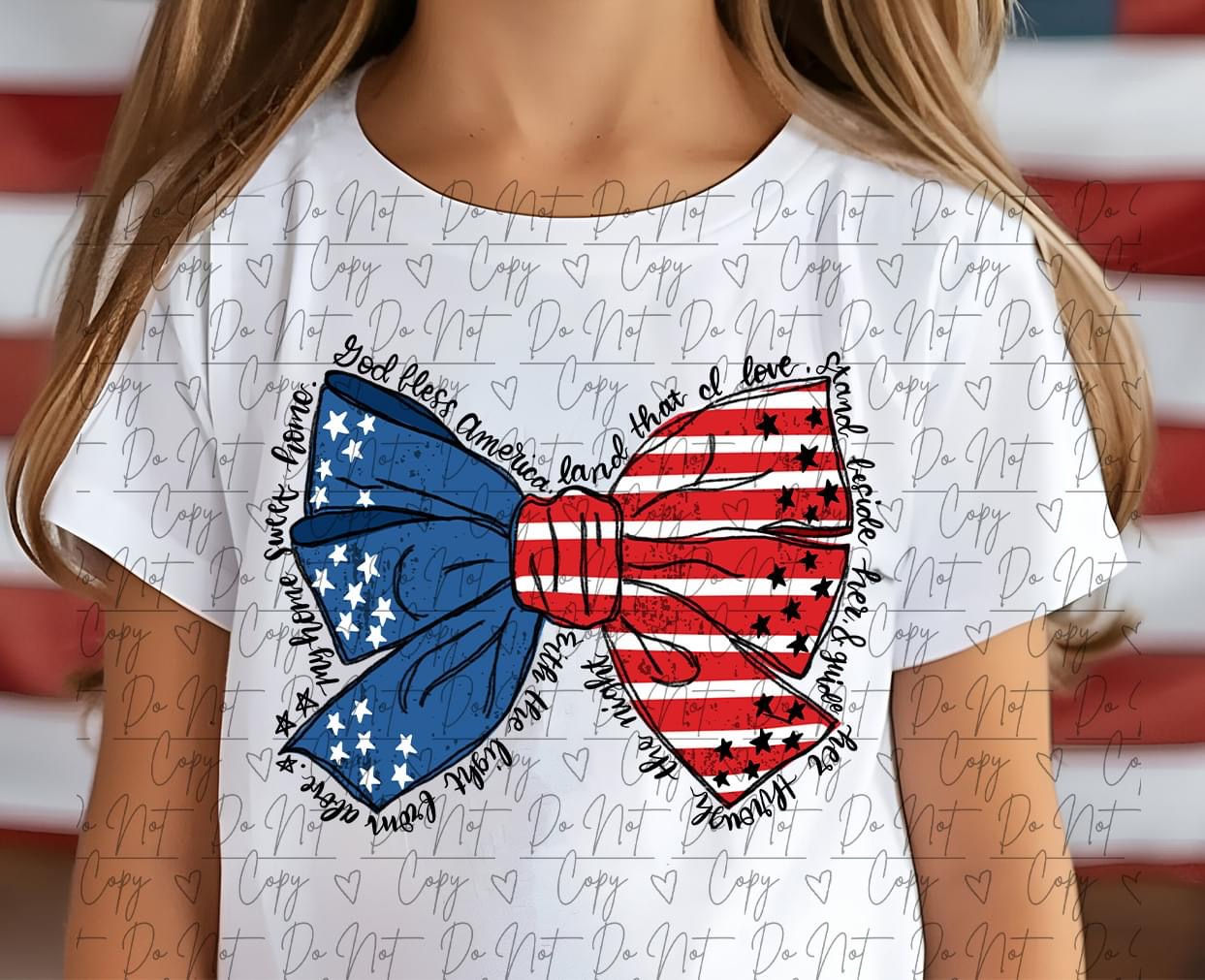 God Bless America bow