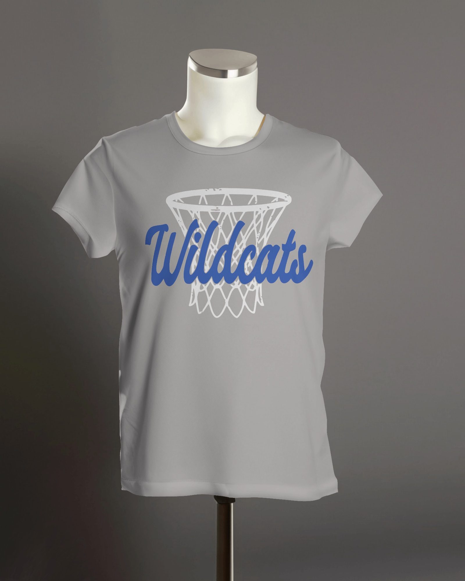 White Net-Script Wildcats
