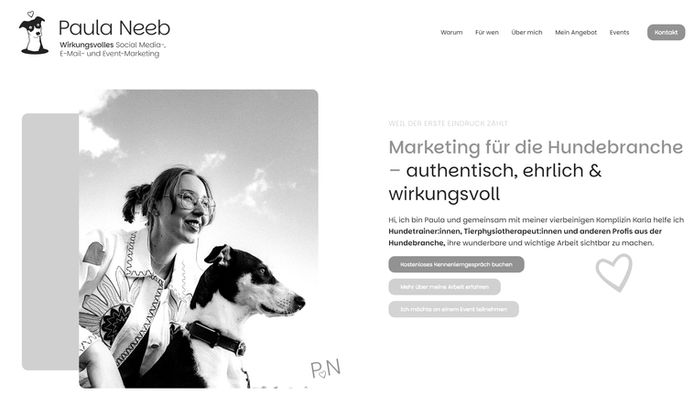 Onepager für Marketing Unternehmen