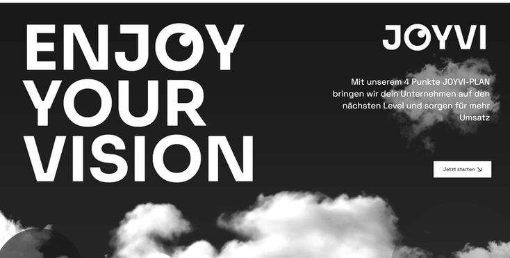 WIX Website Beispiel für Agentur