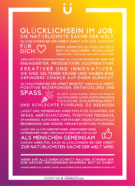 Happiness at Work Manifest