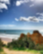strand a der algarve in portugal